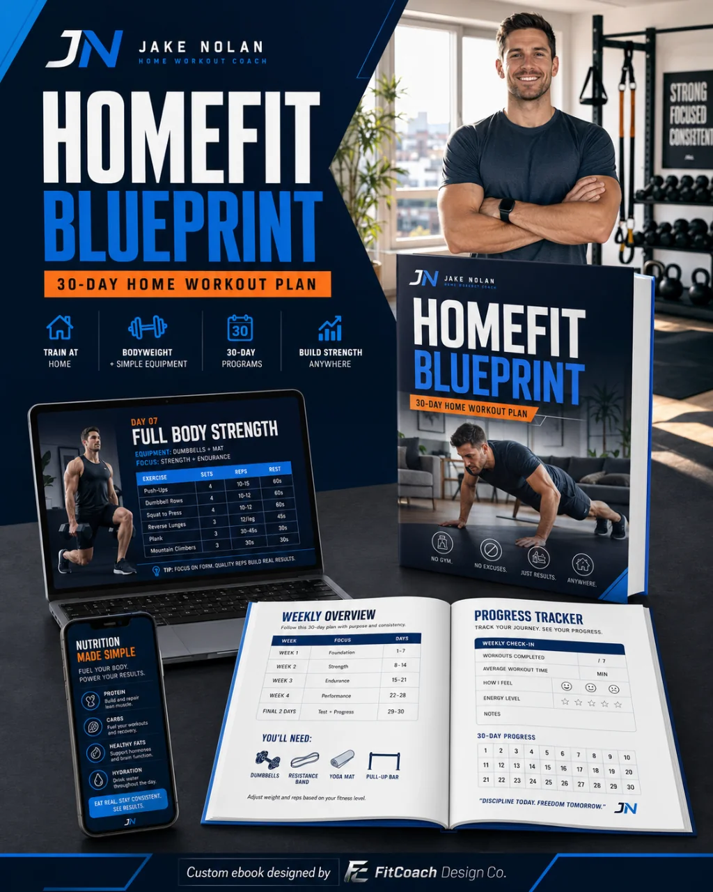 HomeFit Blueprint — custom ebook designed for Jake Nolan