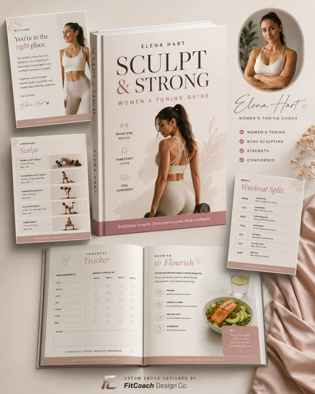 Sculpt & Strong — custom ebook designed for Elena Hart