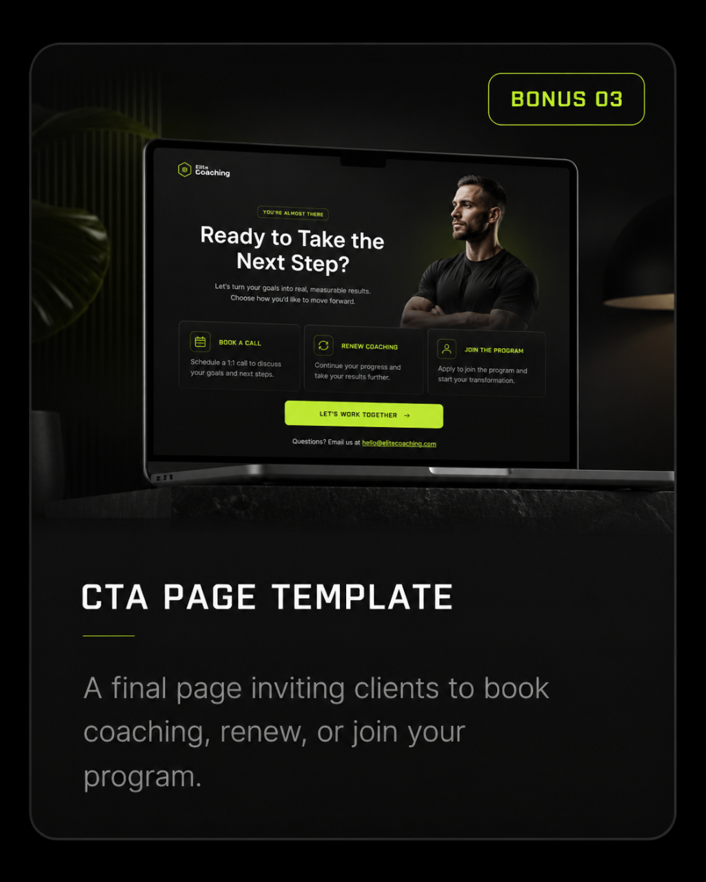 CTA Page Template