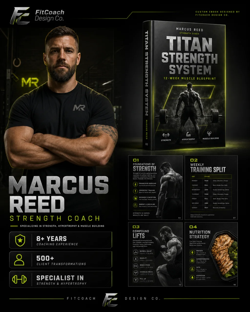 Titan Strength System — custom ebook designed for Marcus Reed